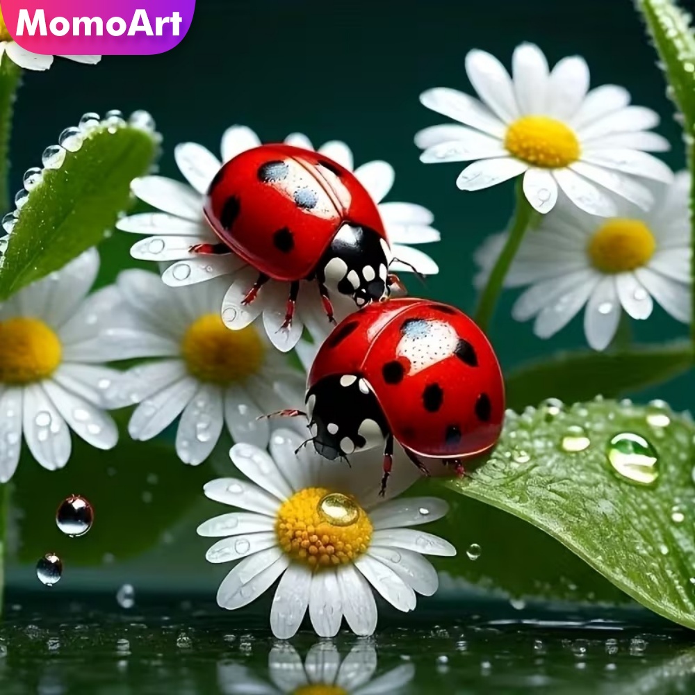 Resin Craft For Beginners - Lukisan Berlian Momoart Pola Kumbang untuk
