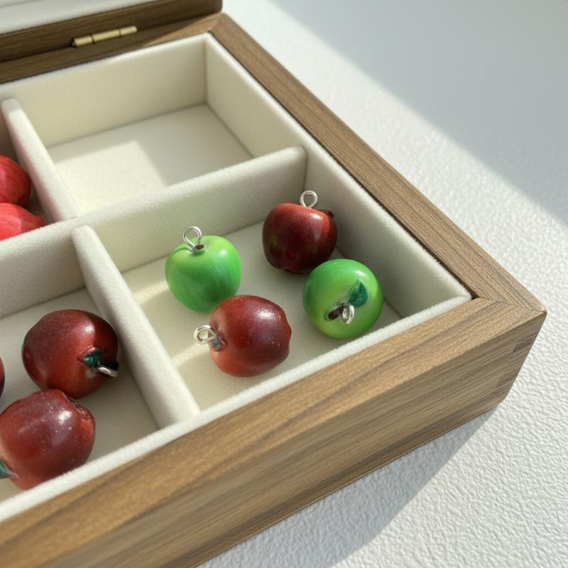 Resin Craft Workshop - Manik-manik Buah Simulasi 3D 14x15MM 5Pcs