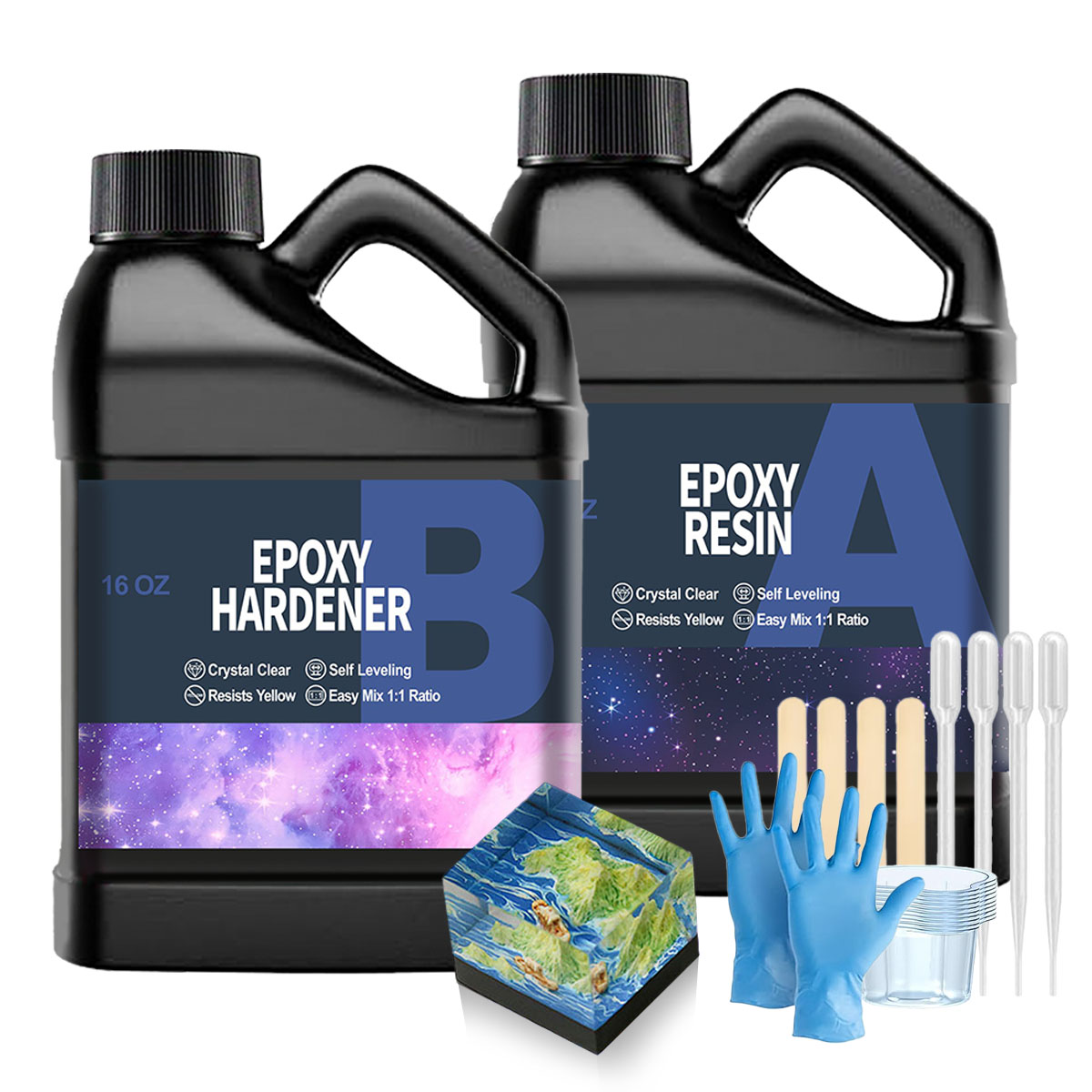 Kit Resin Epoksi Bening 32OZ,  - Resin Jewelry Kit ulasan dan harga