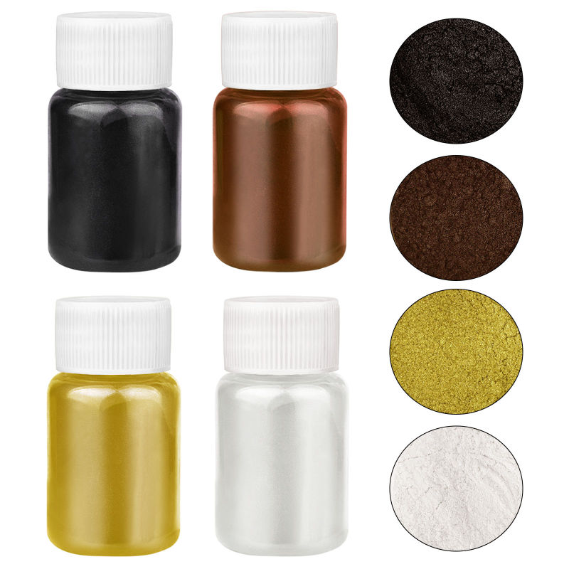 4 Warna/Set Bubuk Mutiara Resi - Resin Pigment Set ulasan dan harga