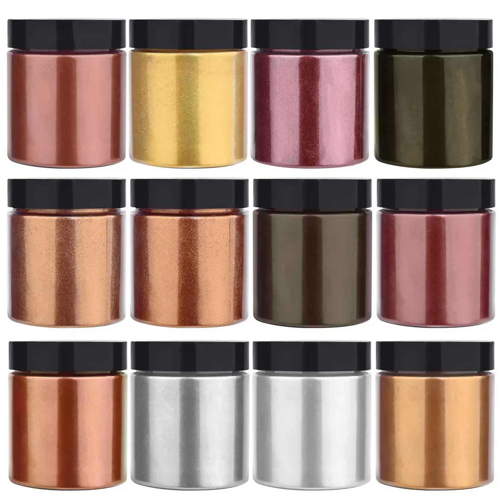 50G/Botol Bubuk Glitter Metali - Resin Pigment Set ulasan dan harga