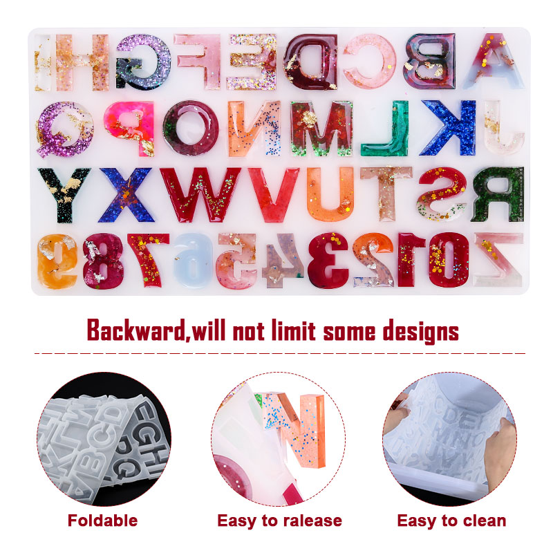 Alfabet Epoksi Resin Cetakan K - Resin Jewelry Kit ulasan dan harga