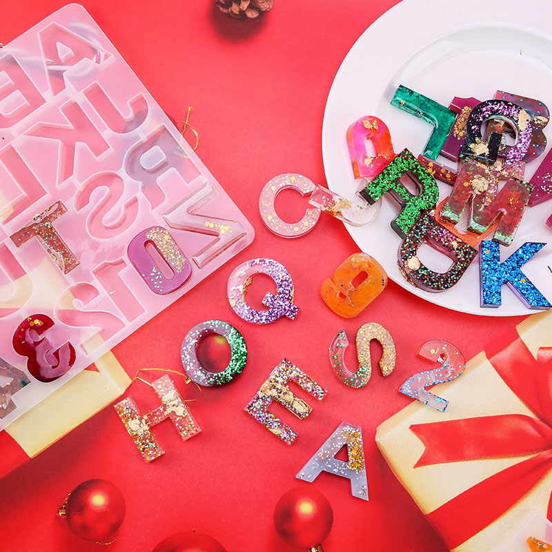 Alfabet Epoksi Resin Cetakan K - Resin Jewelry Kit ulasan dan harga