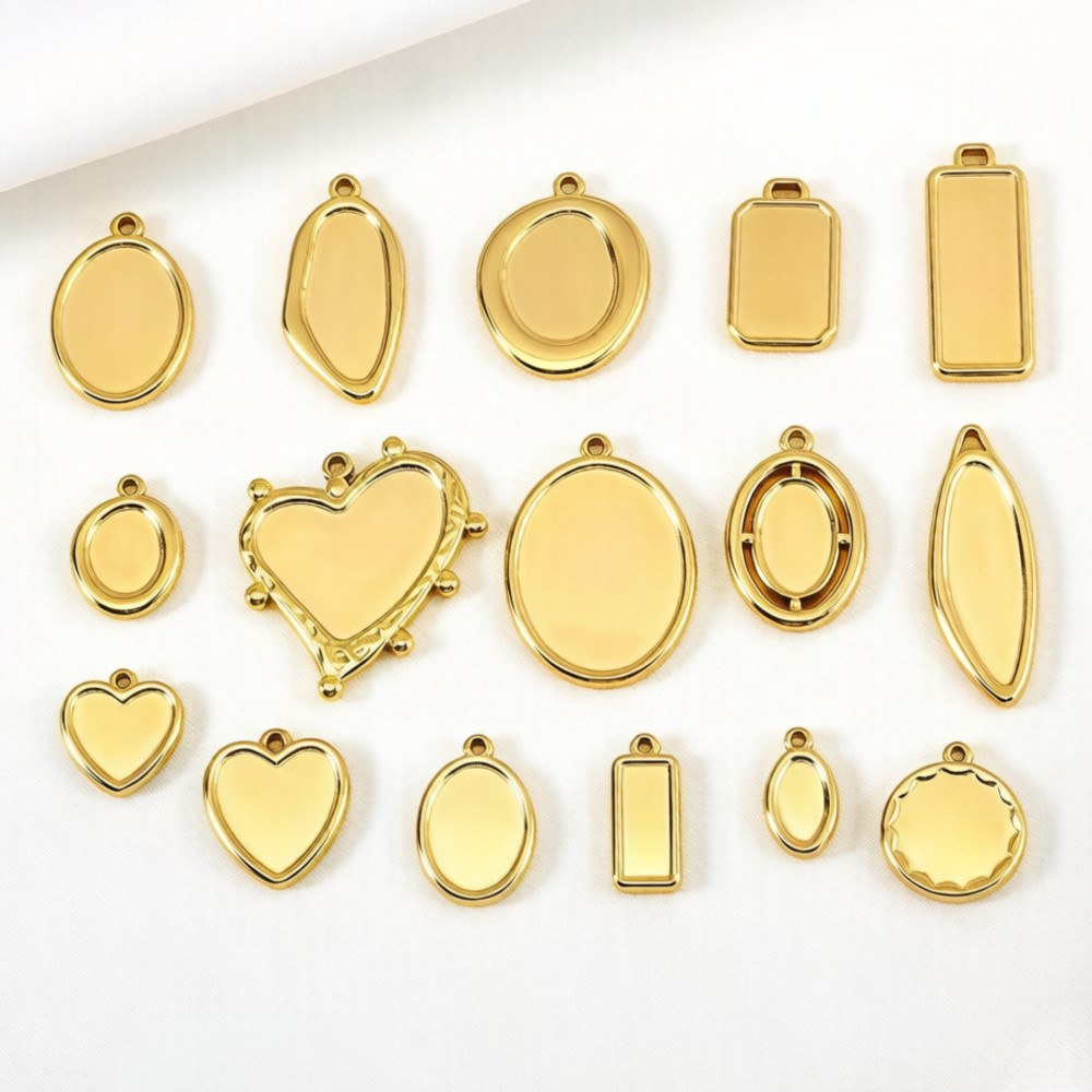 5 pcs + 1 pcs Bezel Charm Pend - Crafting Resin ulasan dan harga