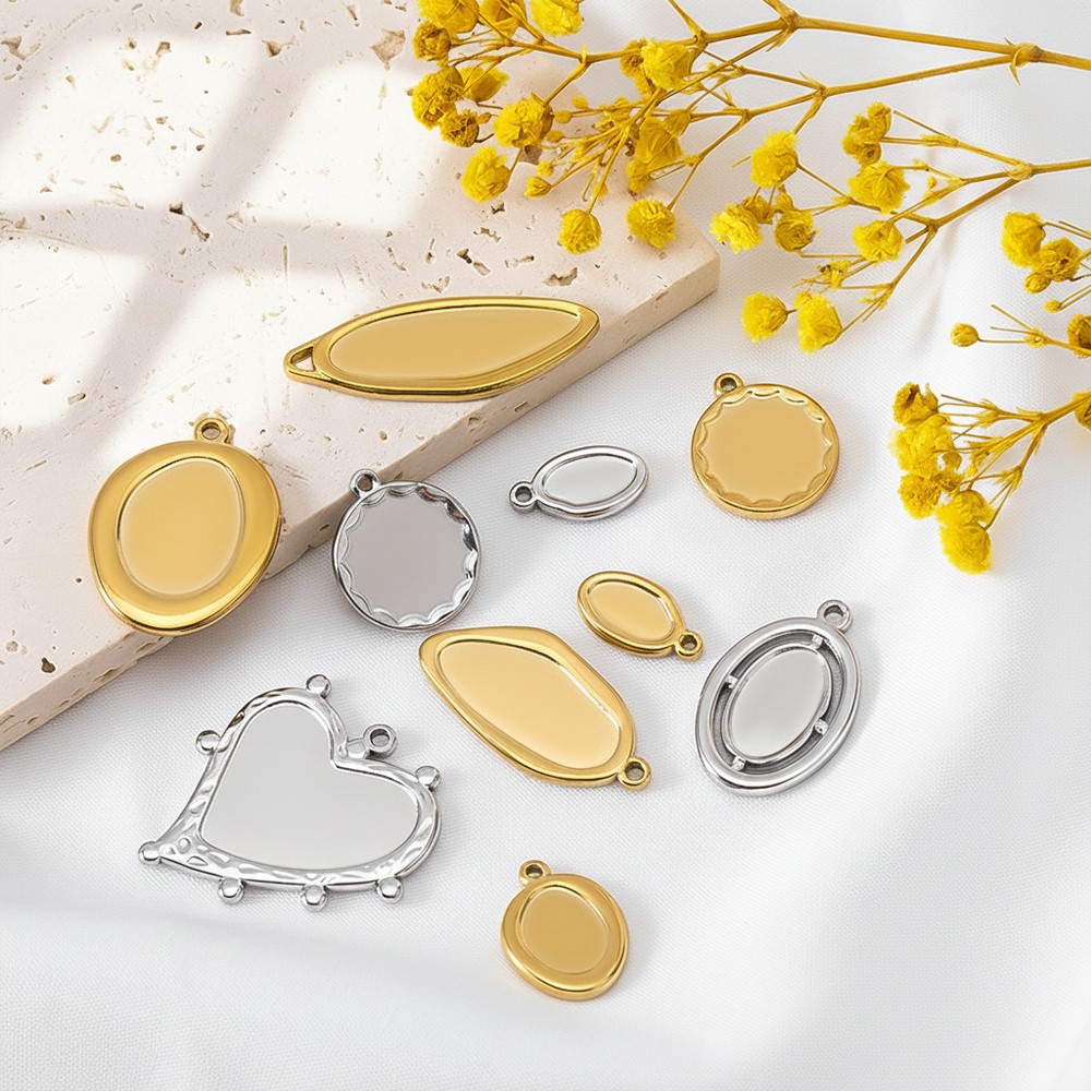 5 pcs + 1 pcs Bezel Charm Pend - Crafting Resin ulasan dan harga