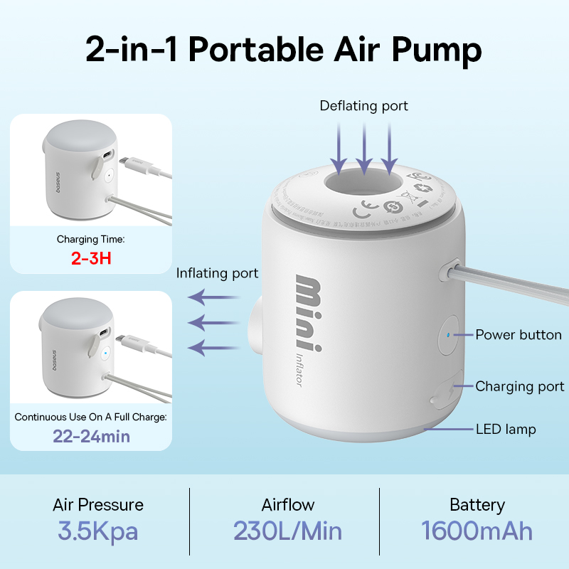 Pompa Udara Mini Baseus, Infla - Vacuum Chamber Small ulasan dan harga