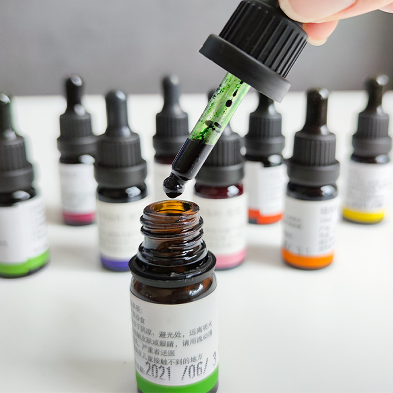 10ml Pewarna Lilin Cair Konsen - Resin Pigment Set ulasan dan harga