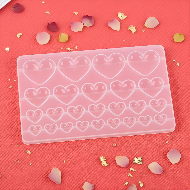 Cetakan Silikon Bentuk Hati 3  - Resin Craft Workshop ulasan dan harga