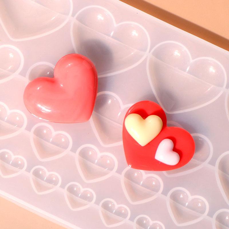 Cetakan Silikon Bentuk Hati 3  - Resin Craft Workshop ulasan dan harga
