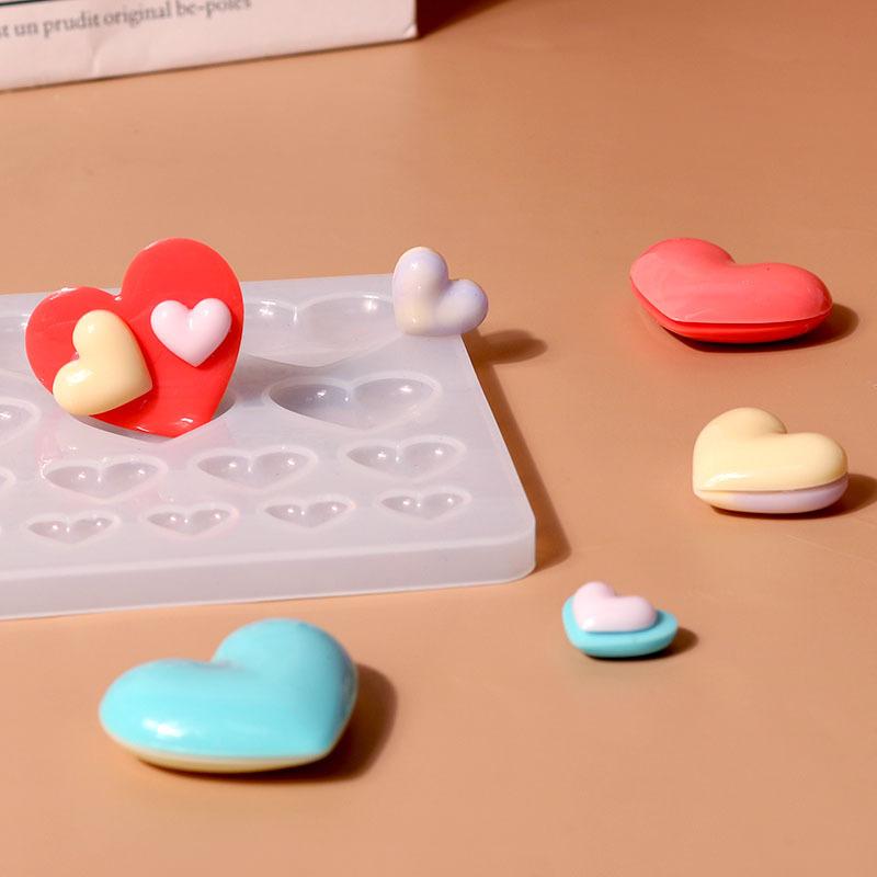 Cetakan Silikon Bentuk Hati 3  - Resin Craft Workshop ulasan dan harga