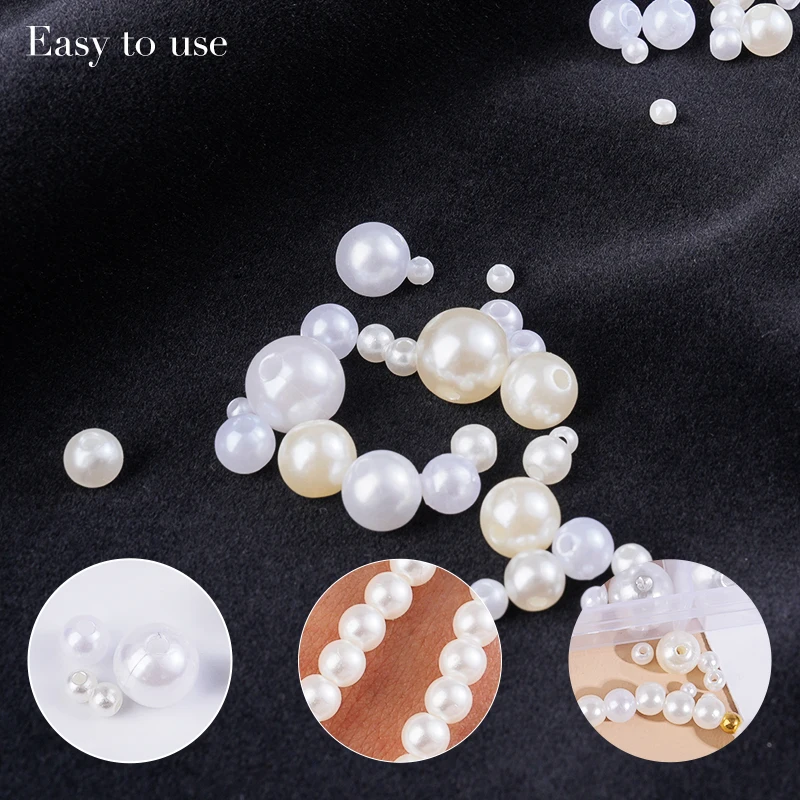 800pcs Manik-manik Resin Mutia - Resin Jewelry Kit ulasan dan harga