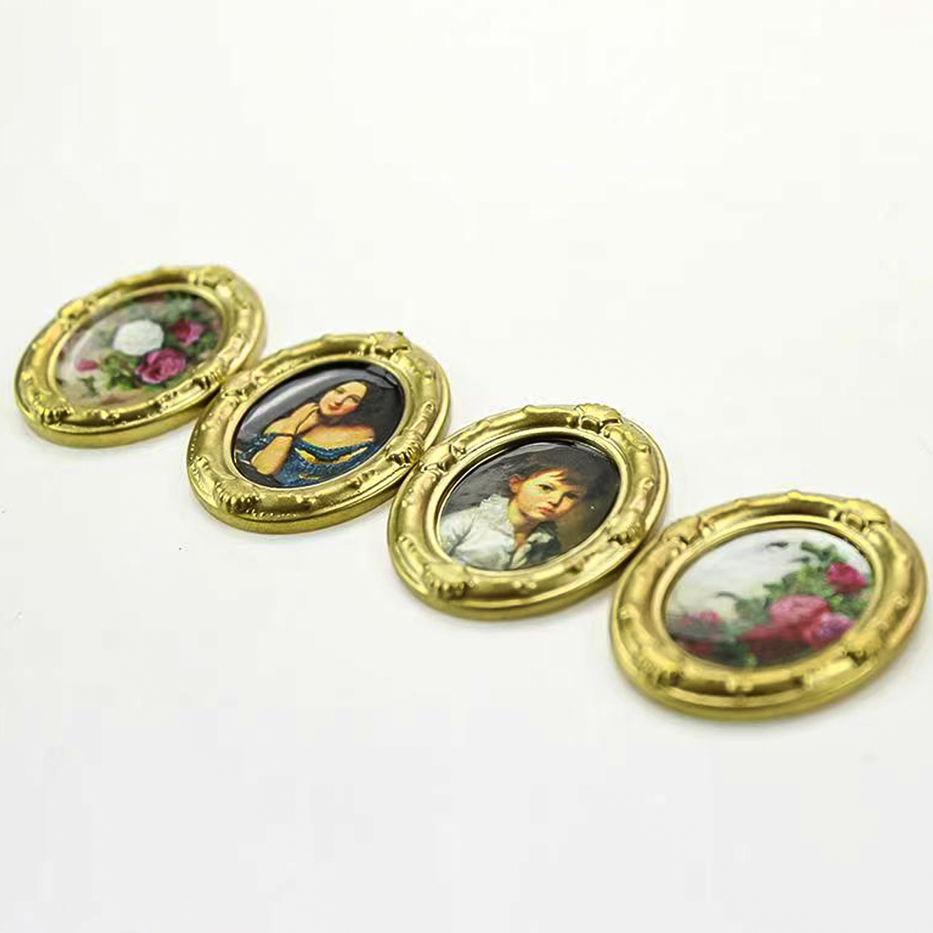 2 Buah Lukisan Minyak Miniatur - Crafting Resin ulasan dan harga