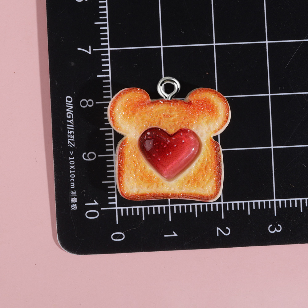 10pcs Resin Charms Bentuk Hati - Resin Craft Projects ulasan dan harga
