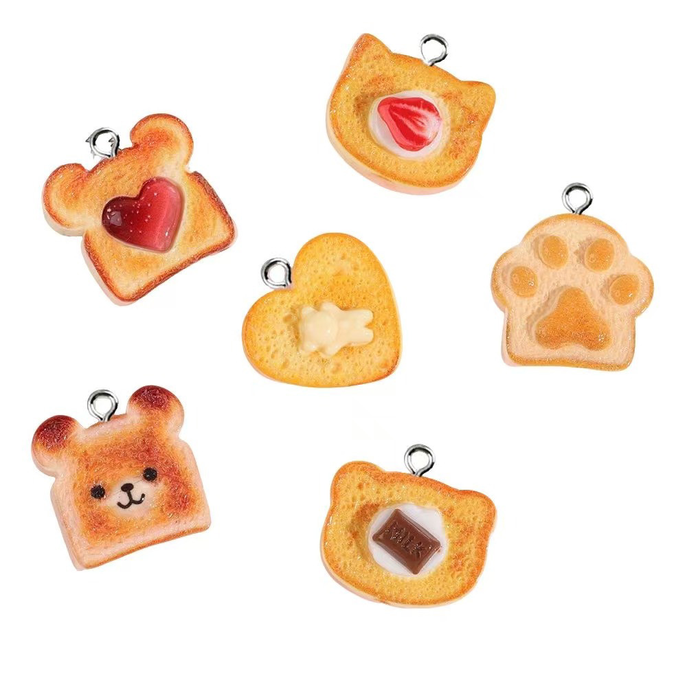 10pcs Resin Charms Bentuk Hati - Resin Craft Projects ulasan dan harga