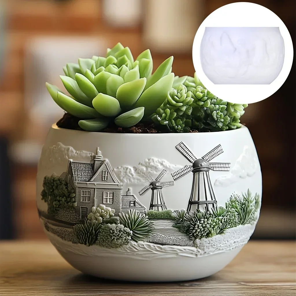 Cetakan Silikon Resin Pot Bung - Resin Ocean Wave Mold ulasan dan harga