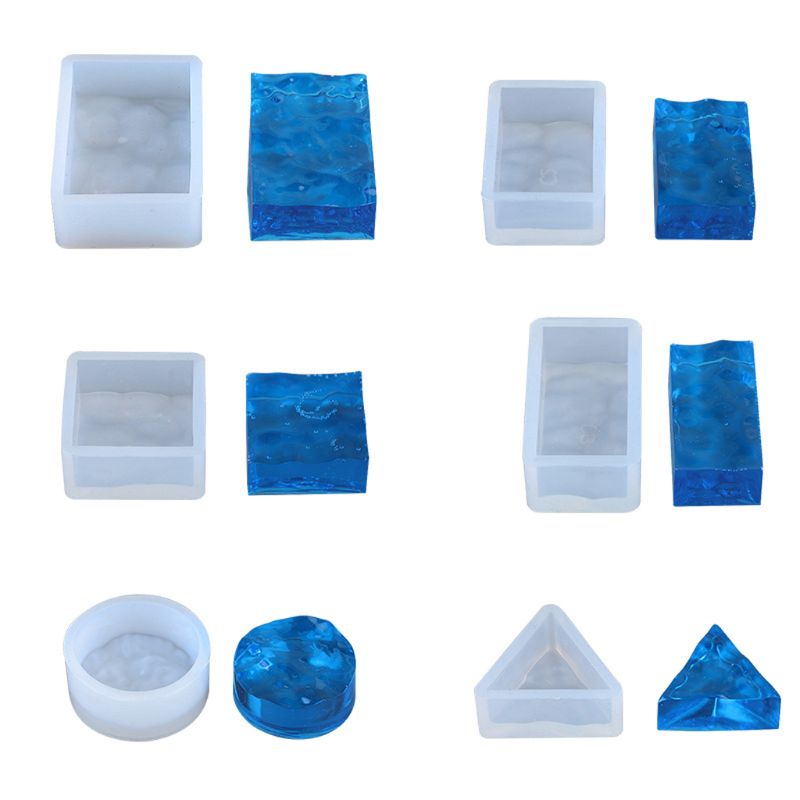 4Pcs Set Cetakan Resin Gelomba - Resin Ocean Wave Mold ulasan dan harga