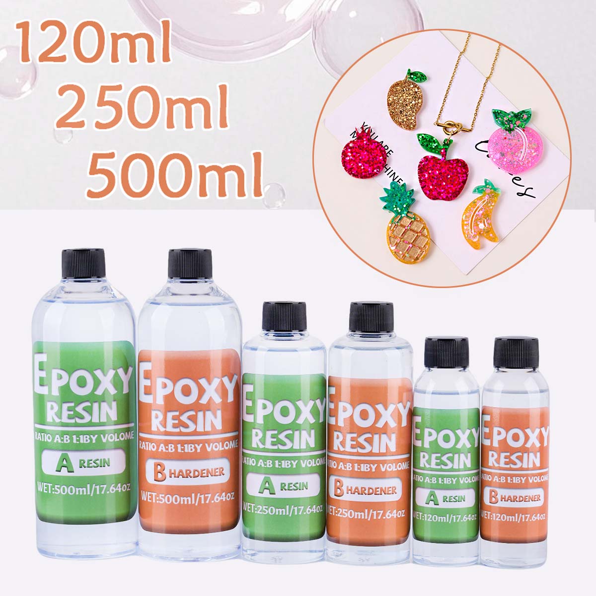 Kit Lem Epoksi Resin AB 1:1 Le - Resin Jewelry Kit ulasan dan harga
