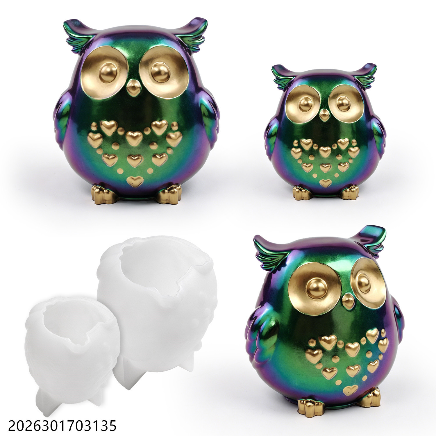Cetakan Silikon Burung Hantu 3 - Crafting Resin ulasan dan harga
