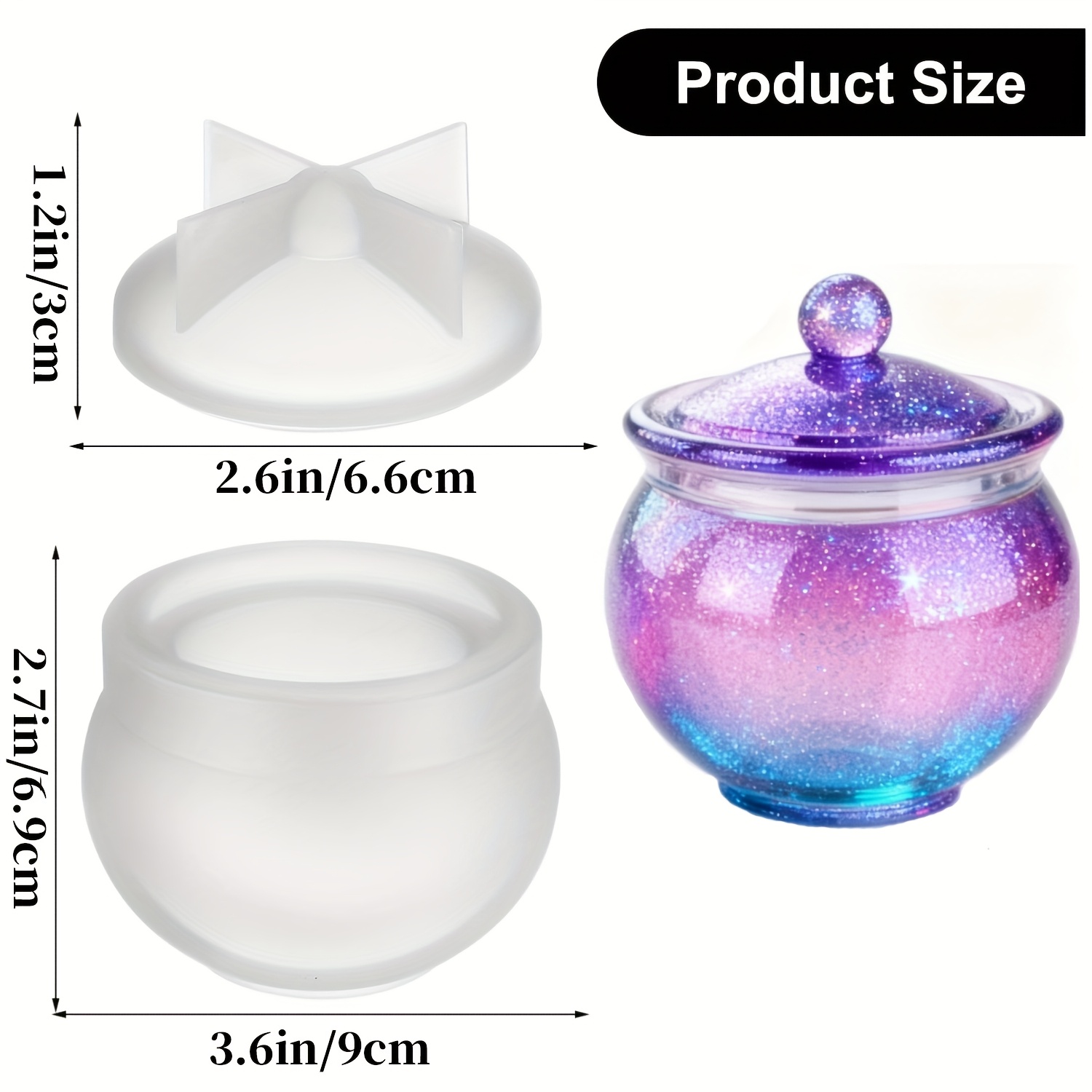 1 set cetakan resin bulat deng - Resin Jewelry Kit ulasan dan harga