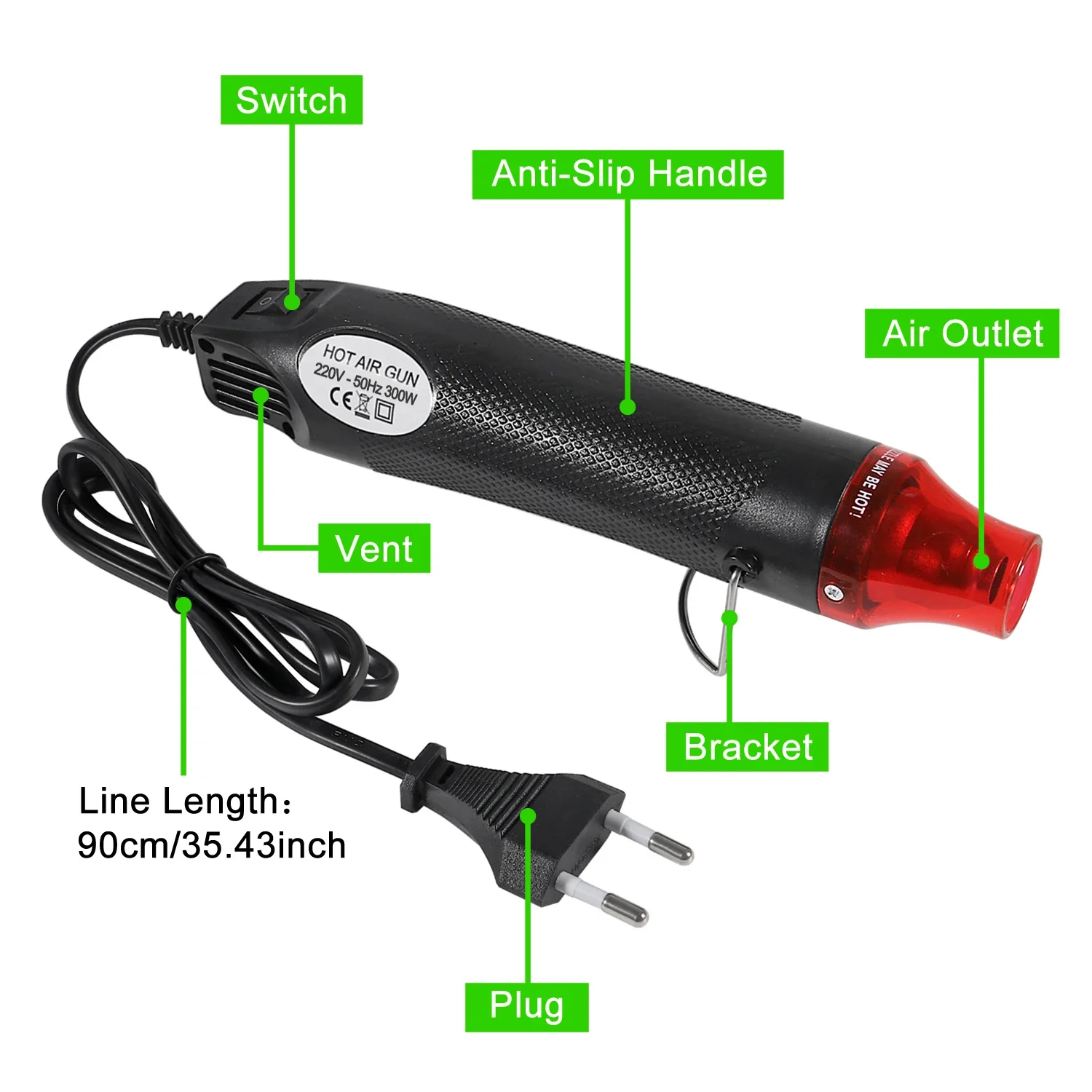 656/1060pcs Selongsong Susut P - Heat Gun Small ulasan dan harga