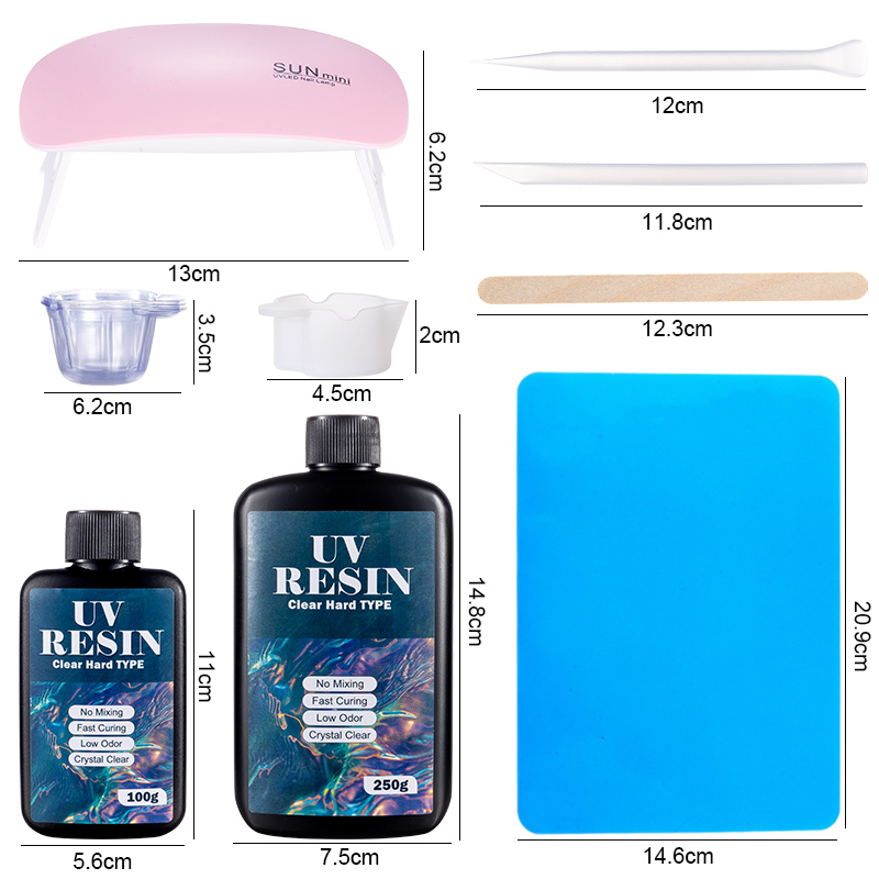 100g/250g bening Resin UV tipe - Resin Jewelry Kit ulasan dan harga